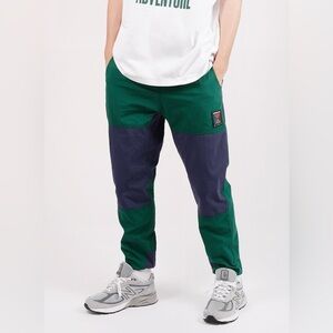 adidas Green & Navy Colorblock Cargo Pants